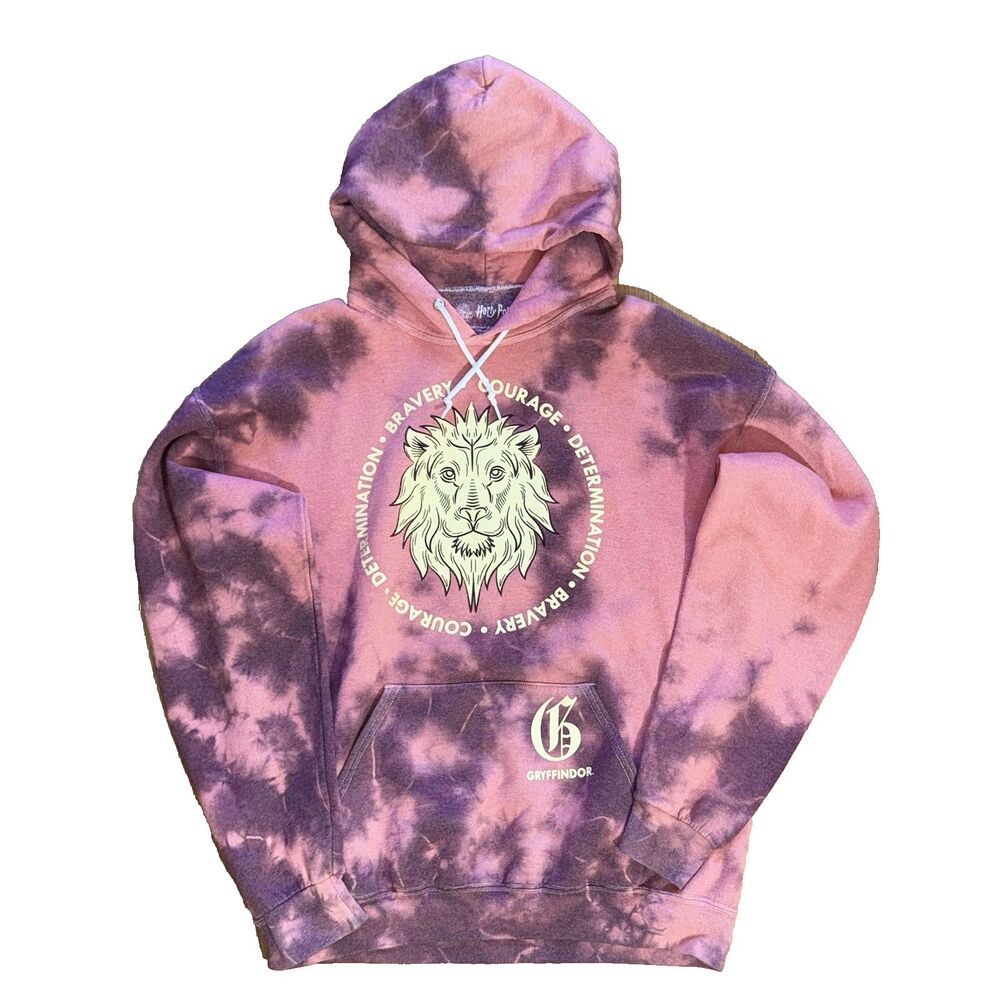 Harry Potter Gryffindor Tie-Dye Hoodie Men's Size M